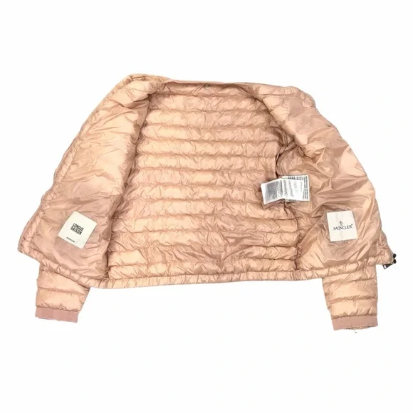 Moncler Women's Alose Giubbotto Puffer Jacket Size 1 - US Small Warm Dusty Rose